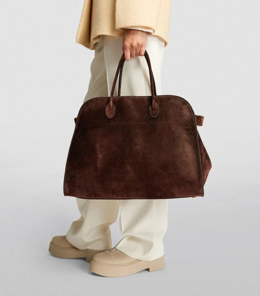 Henna | Suede Large Shopper Tote Bag