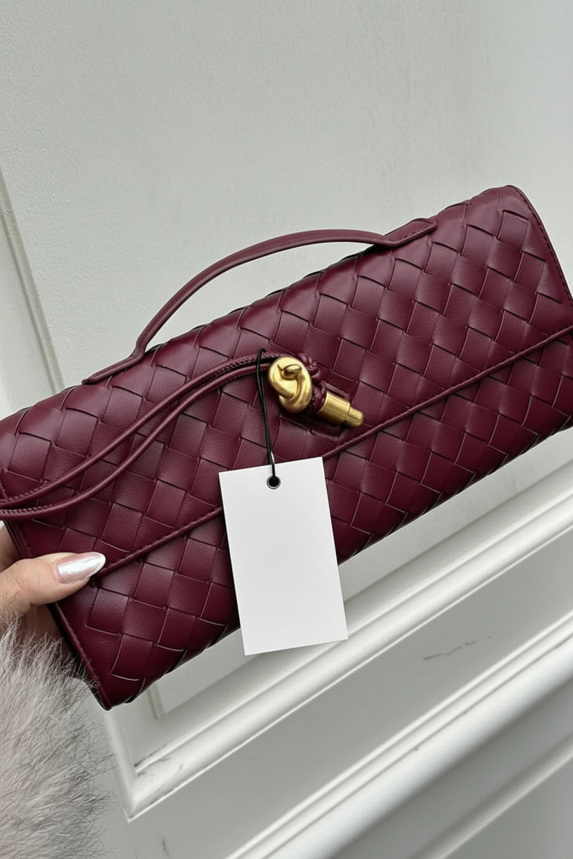 Alba | Woven Structured Shoulder Bag