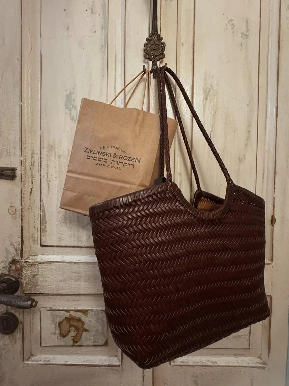 April | Woven Oversized Tote Bag