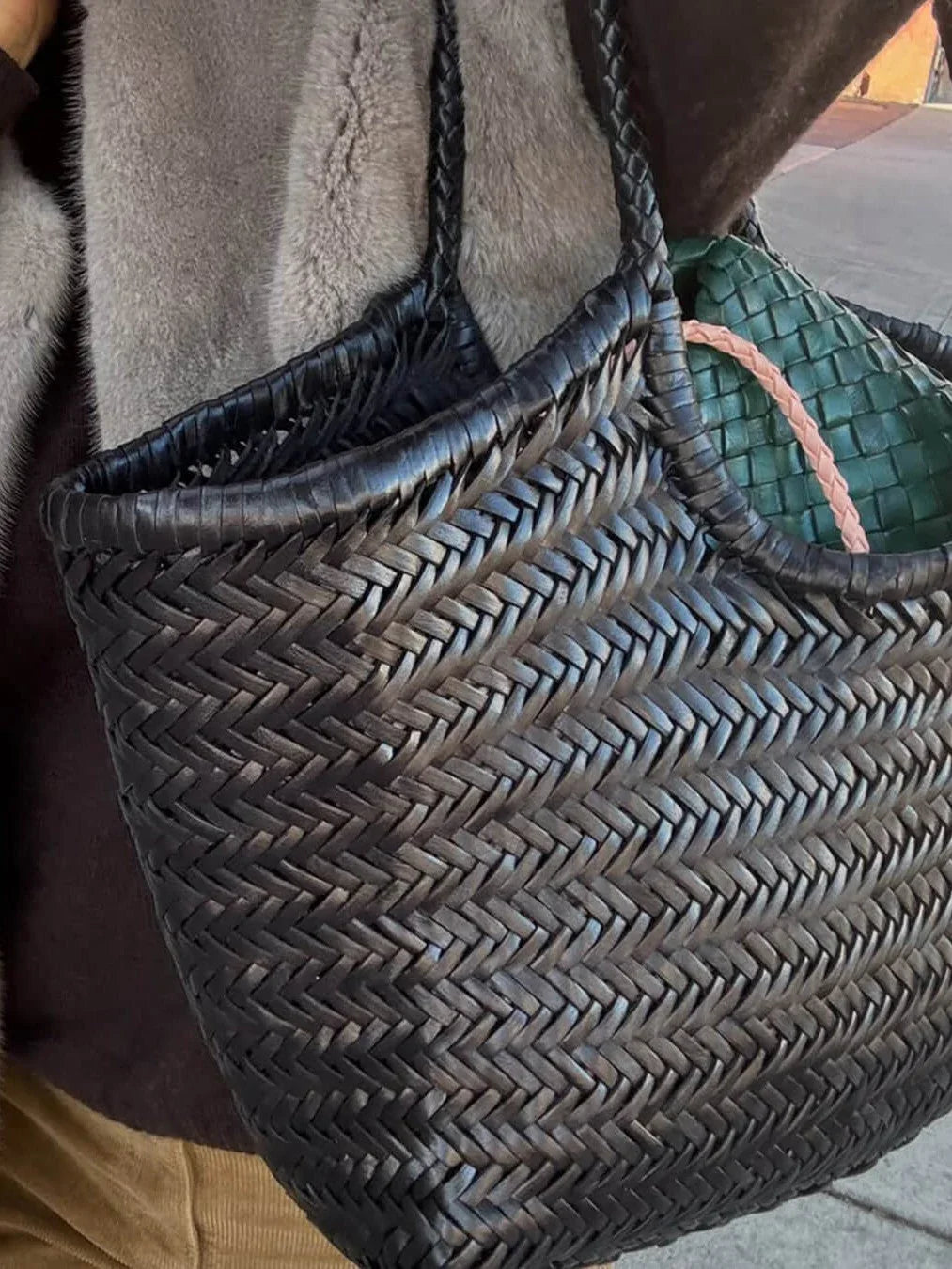 April | Woven Oversized Tote Bag