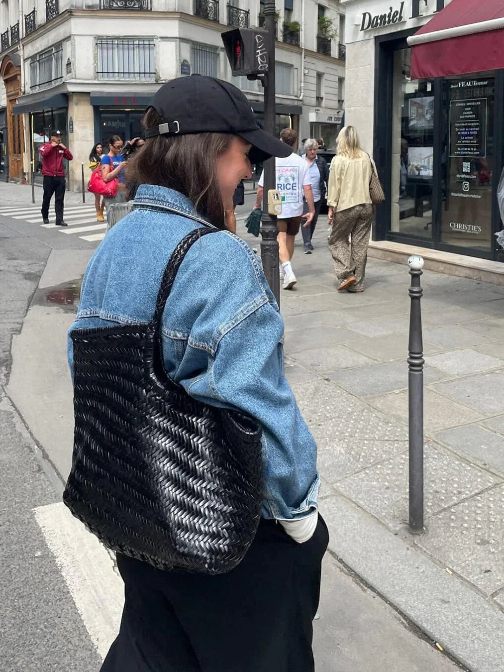 April | Woven Oversized Tote Bag