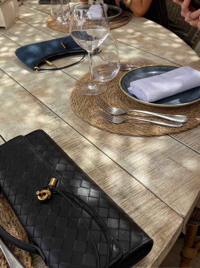 Alba | Woven Structured Shoulder Bag
