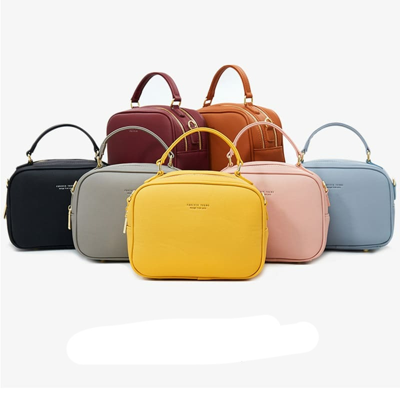 Sienna crossbody bag shown with its adjustable strap