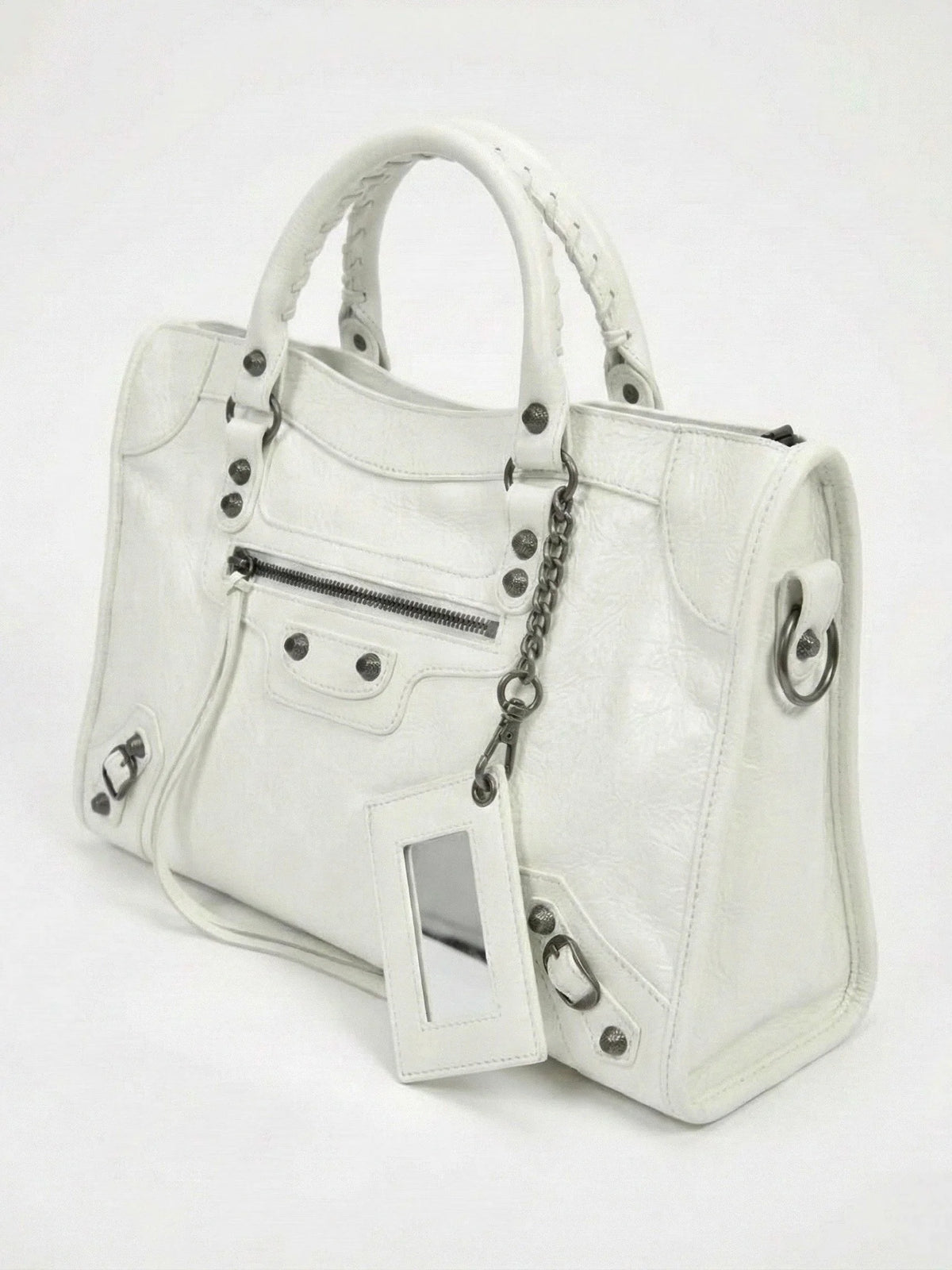 Carmela handbag styled in a lifestyle setting